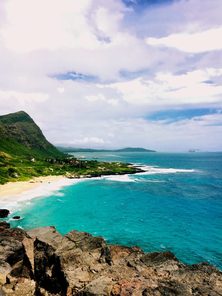 overlooking the O'ahu Coastline