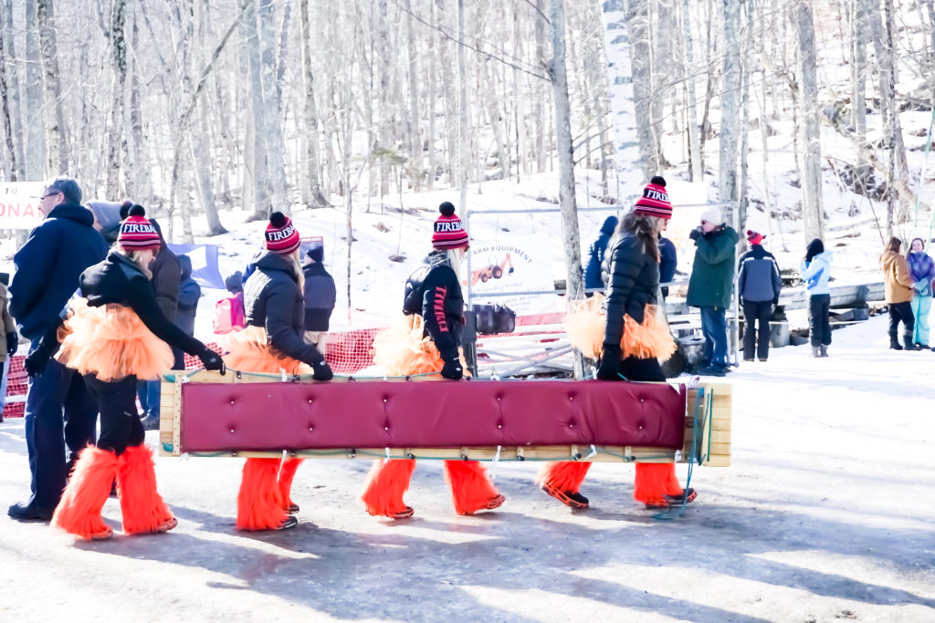 the fireball all women's toboggan team