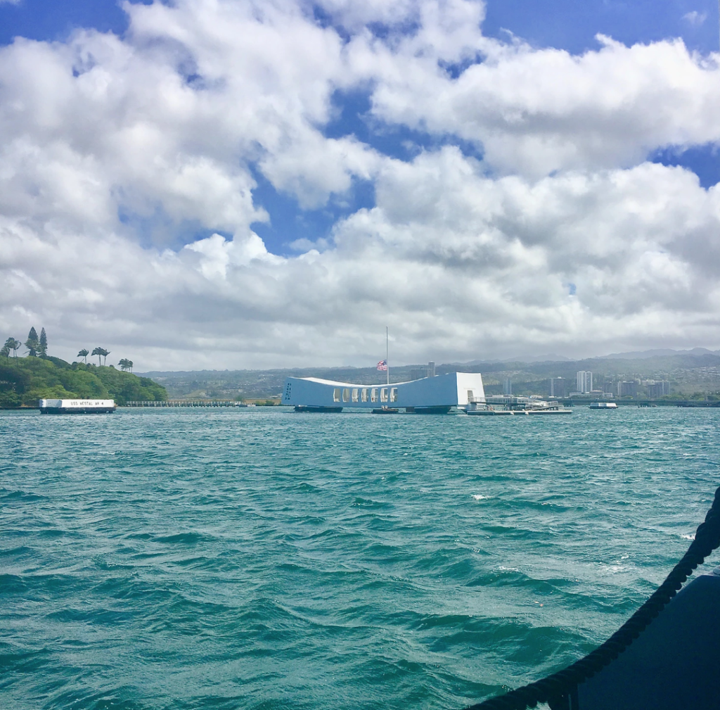 the Pearl Harbor memorial