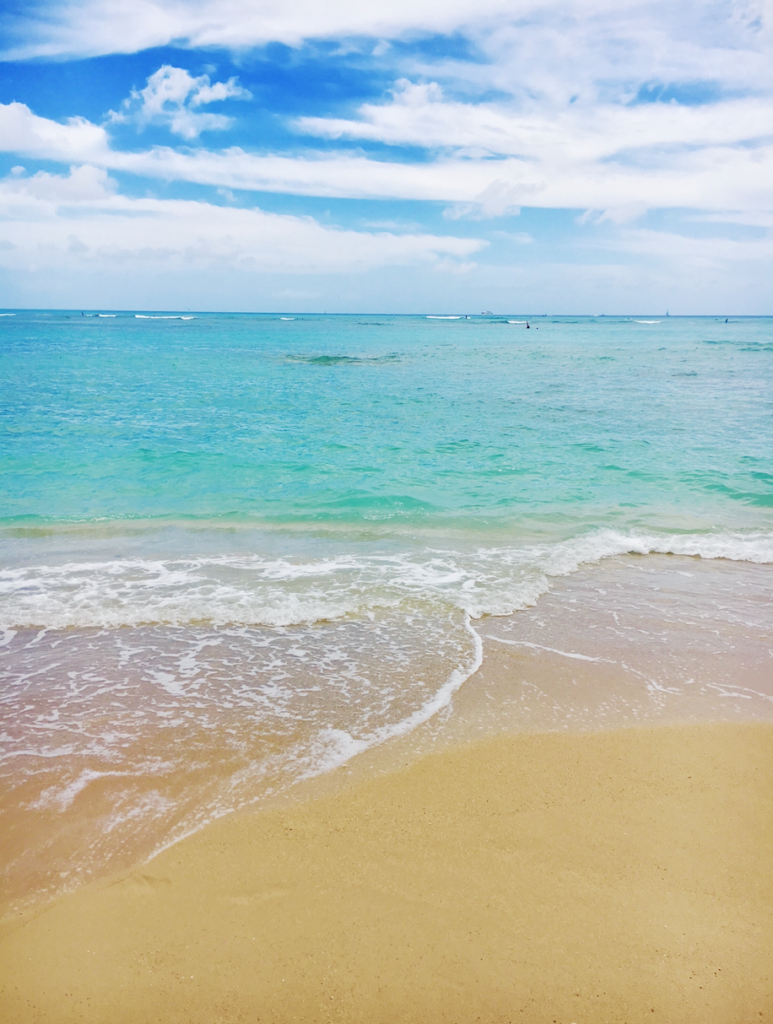 the teal waters of Waikiki 