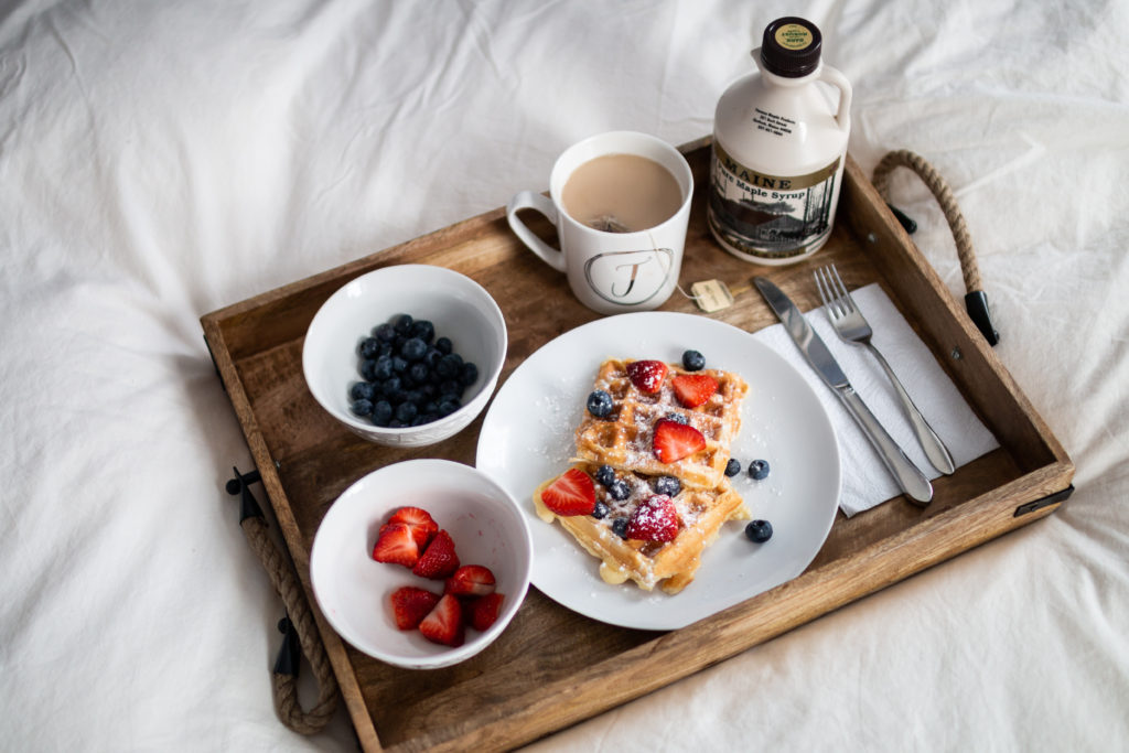 waffles with berries