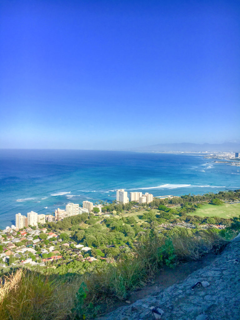 the views on top of Diamond Head