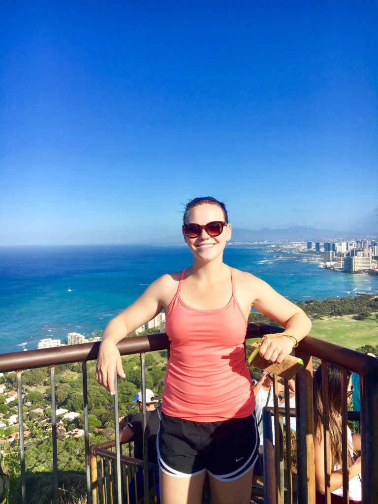 at the top of Diamond Head