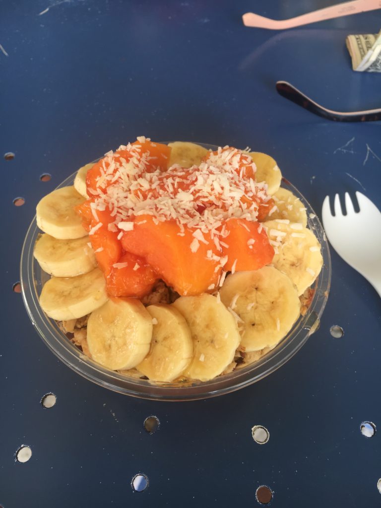 Açaí bowl at the Choice Health Bar in Maui