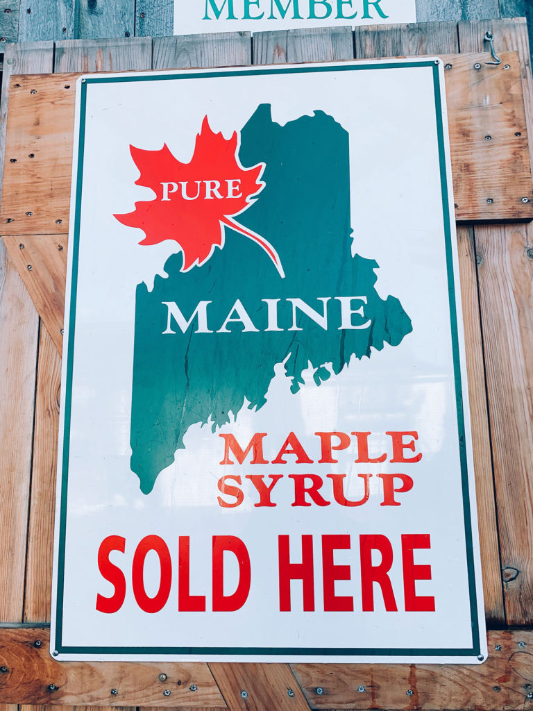 Pure Maine Maple Syrup Sold Here