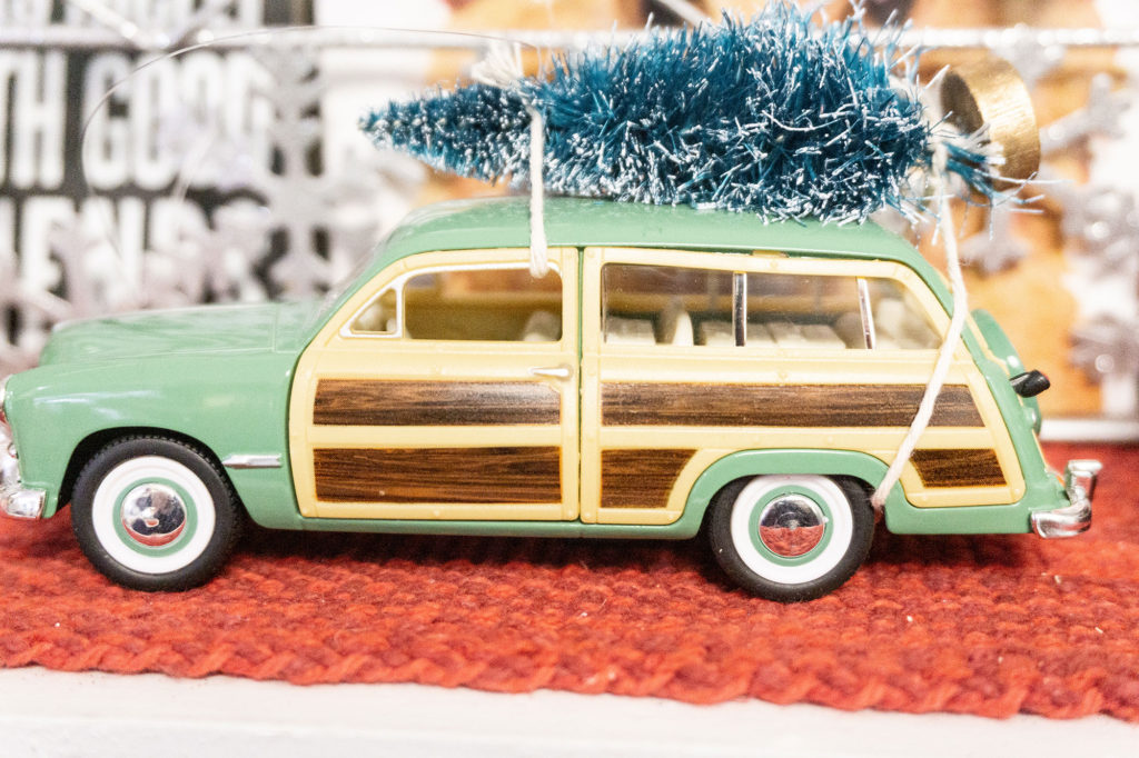 wagoneer in Christmas decor