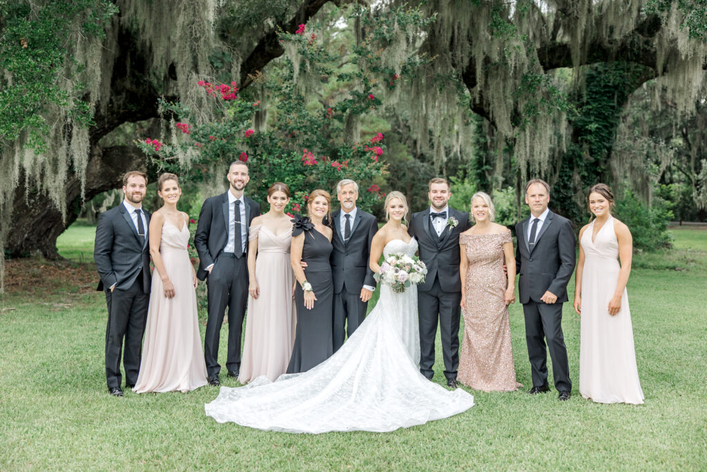 Our family all dressed up for our wedding in Charleston, SC. 