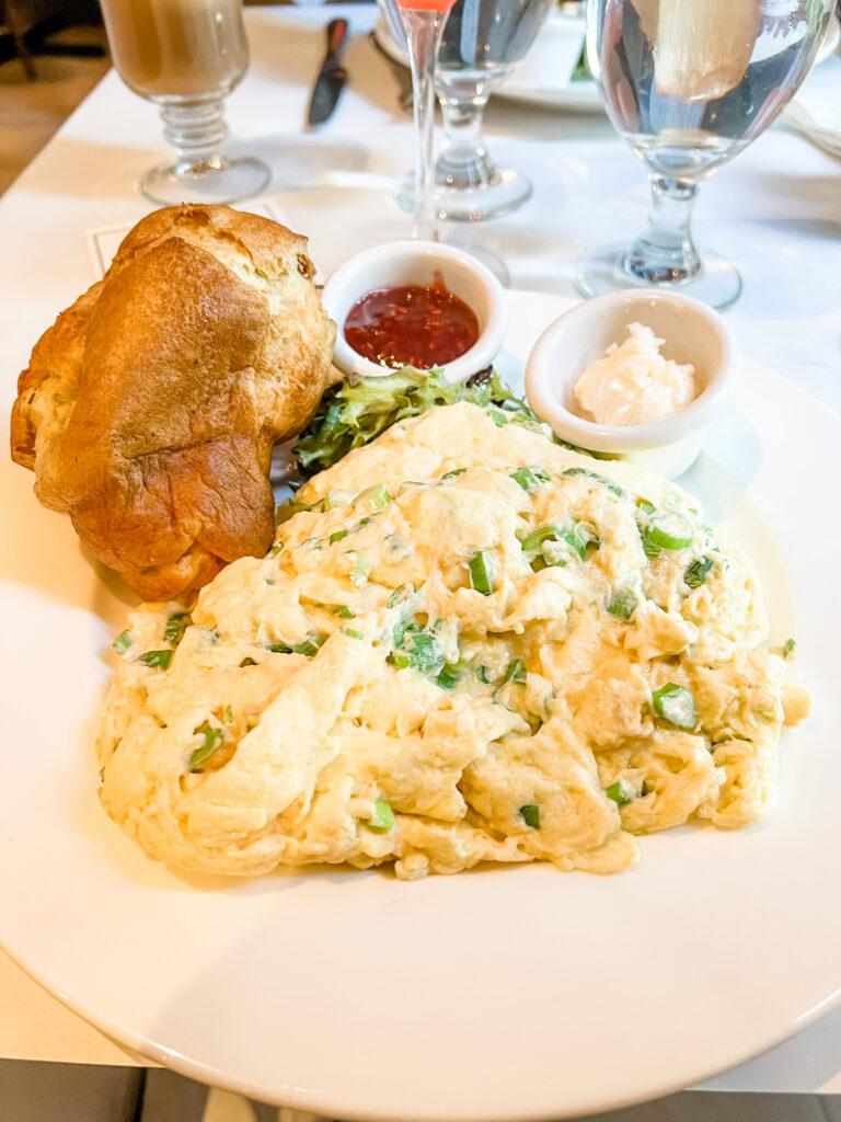 popovers and cream cheese eggs at Sarabeth's. The perfect breakfast for walking around when you only have 24 hours in New York City. 