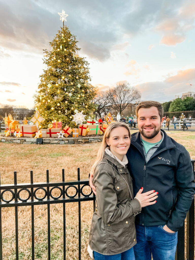 Seeing the states and territories Christmas trees during our visit to Washington, D.C.