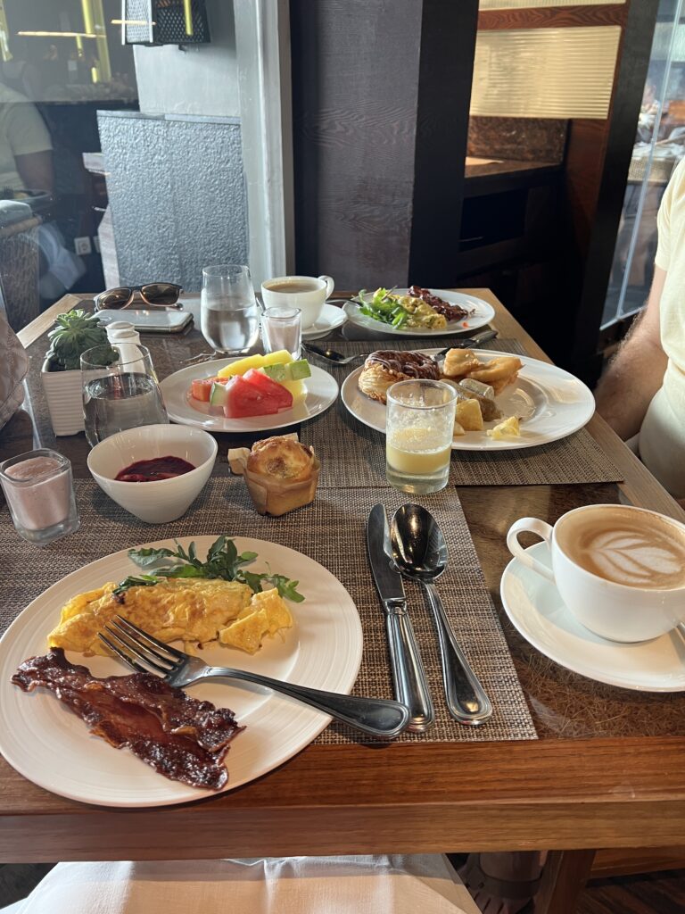 Breakfast Spread at Senses, a restaurant at the Ritz Carlton, Bali